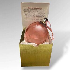 Gabriel Cole Limited Edition Unique 2000 Hope Ornament Hand Blown Crystal Glass